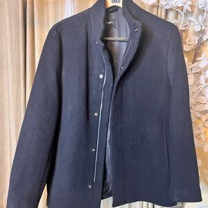 NEW THEORY Melton Wool Coat